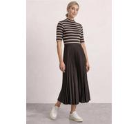 Midikleid mit Plisséerock und Streifen