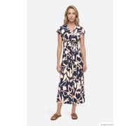 Midikleid mit Raffung Dark Blue/Brown 36