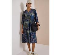 Midikleid CECIL, Damen, Gr. S (38), US-Größen, blau (urban dunkelblau), 100% Viskose, wadenlang, Kleider Midikleid (65491732-S) urban dunkelblau