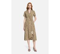 Midikleid BETTY BARCLAY "Damen mit Volant", Damen, Gr. 44, Normalgrößen, beige, khaki, Obermaterial: 94% Polyester, 6% Elasthan, figurumspielend lang, Kleider Midikleid (60153403-44) beige, khaki