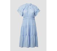 Midikleid mit Volant-Details | QS x Debi Flügge 36 blau 2165230.5072.36