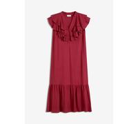 Midikleid mit Volants aus strukturiertem Crêpe 46