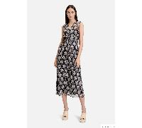 Midikleid ohne Arm Schwarz/Weiß 46