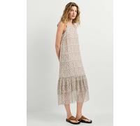 Midikleid PEPE JEANS "midi dress FAMONA DRESS", Damen, Gr. XS, Normalgrößen, beige (powder rose pink), 100% Polyester, Kleider Midikleid (99636727-XS) powder rose pink