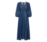 Midikleid PULZ JEANS "Kleid PZSEVIELLE", Damen, Gr. XS, N-Gr, blau (un, washed denim), Obermaterial: 100% Lyocell CLY., Kleider Midikleid (14874940-XS) un, washed denim