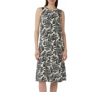 Midikleid aus strukturiertem Viskosemix mit All-over-Print 38 schwarz 2169120.99A0.38