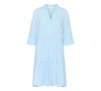 Midikleid SAINT TROPEZ "Kleid EdaSZ", Damen, Gr. S, N-Gr, blau (airy blau), Obermaterial: 100% Viskose LENZING ECOVERO CV LenzEcov., Kleider Midikleid (49120417-S) airy blau