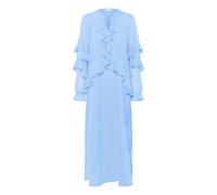 Midikleid SAINT TROPEZ "Kleid JacelynSZ", Damen, Gr. M, N-Gr, blau (chambray blau), Obermaterial: 100% Polyester PES., Kleider Midikleid (20393162-M) chambray blau