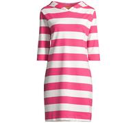 Midikleid SALZHAUT "Knielanges Kleid (Midi) LÖÖVSTICK", Damen, Gr. XS, EURO, pink (sanftes weiß pink), Obermaterial: 92% Baumwolle CO. 8% Elasthan EL., Kleider Midikleid (84581844-XS) sanftes weiß pin