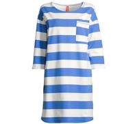 Midikleid SALZHAUT "Knielanges Kleid (Midi) PADDERWATSCH", Damen, Gr. S, EURO, blau (sanftes weiß, sky), Obermaterial: 92% Baumwolle CO. 8% Elasthan EL., Kleider Midikleid (71626332-S) sanftes weiß, s