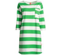 Midikleid SALZHAUT "Knielanges Kleid (Midi) PADDERWATSCH", Damen, Gr. XS, EURO, grün (sanftes weiß, apple grün), Obermaterial: 92% Baumwolle CO. 8% Elasthan EL., Kleider Midikleid (75711016-XS) sanfte