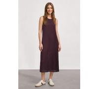 Midikleid STREET ONE, Damen, Gr. 36, EURO-Größen, rustic rouge, Stoff, Obermaterial: 80% Polyester, 20% Baumwolle. Unterkleid: 95% Viskose, 5% Elasthan, unifarben, normal wadenlang, Rundhals, abgestep