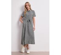 Street One Damen 1409226 Midi-Kleid mit Zick-Zack-Muster (1er Pack)