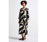 Street One Damen A144498 Gemustertes Midi-Kleid, Whale Tail Grey, 40