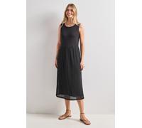 Midikleid STREET ONE, Damen, Gr. 42, EURO-Größen, schwarz, Web, Obermaterial: 73% Baumwolle, 27% Polyester. Futter: 88% Viskose, 12% Elasthan. Unterrock: 95% Viskose, 5% Elasthan, unifarben, comfort f