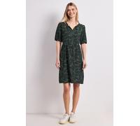 Midikleid STREET ONE, Damen, Gr. 44, EURO-Größen, deep bound grün, Stoff, 80% Viskose, 20% Nylon, gemustert, normal normal, Rundhals, elastischer Bund, Kleider Midikleid, im Tunika-Style (44654220-44)