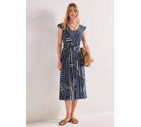 Midikleid aus Mesh mit Print