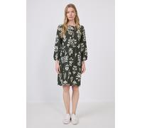 Street One Midikleid STREET ONE STUDIO Print-Kleid mit Schleifen Grün (desert pine) Gr. 36