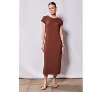 Street One Studio Damen F144577 Strick-Look Kleid, Sienna Brown, 38