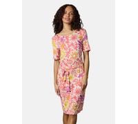 Sommerkleid RAGWEAR "Taggiana Print YOUMODO", Damen, Gr. S (36), Normalgrößen, pink, Material: 95% Viskose, 5% Elasthan, tailliert knielang, Rundhals, Ärmel ohne Ärmelschlitz, Kleider Sommerkleid, Dam