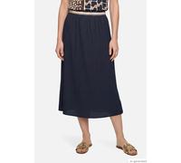 Maxirock BETTY BARCLAY "Damen mit elastischem Bund", Damen, Gr. 42, dunkelblau, Jersey, Obermaterial: 99% Polyester, 1% Elasthan, ausgestellt lang, Röcke Maxirock (45046930-42) dunkelblau