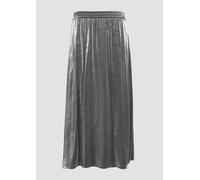 Midirock aus Viskosemix mit elastischem Bund 48 grau 2157982.9897.48