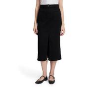 Midirock BETTY BARCLAY "Damen mit aufgesetzten Taschen", Damen, Gr. 40, blau (schwarz denim), Obermaterial: 99% Baumwolle, 1% Elasthan, gerade lang, Röcke (39661805-40) schwarz denim