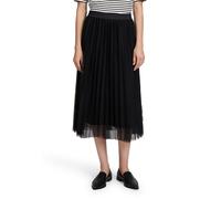 Betty & Co Damen Midirock mit Plissee 36, Schwarz