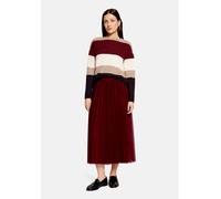 Midirock BETTY & CO "Damen mit Plissee", Damen, Gr. 38, rot (fall burgundy), Netz, Obermaterial: 100% Polyester. Futter: 100% Polyester, figurumspielend lang, Röcke, Plissee (12557327-38) fall burgund