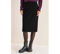Midirock CECIL, Damen, Gr. XXL (46), schwarz, Stoff, 70% Polyester, 23% Viskose, 4% metallisierte Fasern, 3% Elasthan, unifarben, normal wadenlang, Röcke, mit Glitzerdetails (30158717-XXL) schwarz