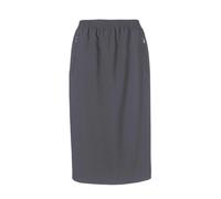 Midirock GOLDNER "Kurzgröße Reiserock mit Rundumdehnbund", Damen, Gr. 22, grau (dunkelgrau), Obermaterial: 100% Polyester PES., normal, Röcke, Ohne (82453913-22) dunkelgrau