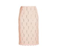 Midirock GOLDNER "Kurzgröße Schicker Rock aus elastischer Spitze", Damen, Gr. 23, rosa (puder), Obermaterial: 98% Polyester PES. 2% Elasthan EL., festlich, normal, Röcke, Ohne (44190337-23) puder