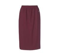 Midirock GOLDNER "Reiserock mit Rundumdehnbund", Damen, Gr. 52, rot (bordeaux), Obermaterial: 100% Polyester PES., normal, Röcke, Ohne (76518236-52) bordeaux
