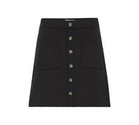 Midirock ICHI "Casual IHKETTY", Damen, Gr. M, schwarz, Obermaterial: 80% Baumwolle CO. 18% Polyamid PA. 2% Elasthan EL., Röcke (40697267-M) schwarz