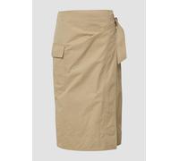 Midirock in Wickel-Optik mit Cargotasche 38 braun 2164309.8363.38