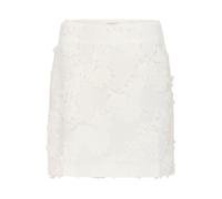 Midirock KAFFE "Rock KAlena", Damen, Gr. 38, weiß (chalk), Obermaterial: 100% Polyester PES., Röcke (47650509-38) chalk