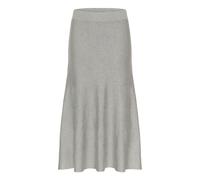 Midirock KAFFE "Rock KAmalina", Damen, Gr. L, grau (grau melange), Obermaterial: 80% Viskose CV. 20% Nylon NY., Röcke (63762808-L) grau melange