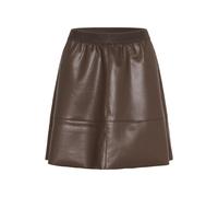 Midirock KAFFE "Rock KAmikka", Damen, Gr. 40, braun (chocolate braun), Obermaterial: 96% Polyester PES. 4% Elasthan EL., Röcke (42169356-40) chocolate braun