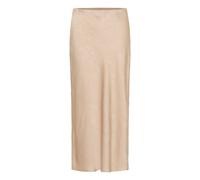 Midirock KAFFE "Rock KAmolly", Damen, Gr. 44, beige (feather grau cc), Obermaterial: 100% Polyester PES., Röcke (66387239-44) feather grau cc