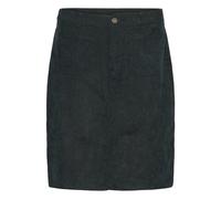 Midirock KAFFE "Rock KAvery", Damen, Gr. 40, grau (jet set cc), Obermaterial: 90% Polyester PES. 8% Polyamid PA. 2% Elasthan EL., Röcke (17887516-40) jet set cc