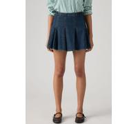 Midirock LEVI'S "GODET MINI SKIRT", Damen, Gr. 32, fell off stone, Denim/Jeans, Obermaterial: 55% Baumwolle, 45% Lyocell, unifarben, normal kurz, Röcke, Denim-Faltenrock (24231059-32) fell off stone