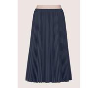 Midirock MADELEINE "Plisseerock Eleganter Faltenrock in Midilänge", Damen, Gr. 42, blau (marine), Obermaterial: 100% Polyester PES., Modern, Röcke, Faltenrock zum Schlüpfen (95753136-42) marine
