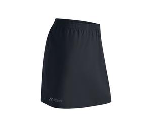 Midirock MAIER SPORTS "Rain Skirt 2.0", Damen, Gr. 44, schwarz, 100% Polyester, Röcke, Damen Regenrock, wasserabweisend atmungsaktiv, Rock in sich verpackbar (95016416-44) schwarz