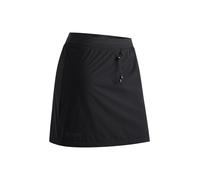 Midirock MAIER SPORTS "RainSkirt Winter", Damen, Gr. 36, schwarz, 100% Polyester, Röcke, gefütterter Damen Rock, wasserabweisender Überrock, elastischer Bund (61587826-36) schwarz