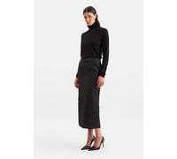 Midirock SEIDENSTICKER, Damen, Gr. 38, schwarz, 86% Polyester, 14% metallisierte Fasern, Jacquardmuster, normal, Röcke (66735938-38) schwarz