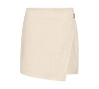 Midirock SOAKED IN LUXURY "Damen Rock SLSambesi", Damen, Gr. L, beige (oatmeal), Obermaterial: 85% Viskose CV. 10% Leinen LI. 5% Baumwolle CO., Röcke (27519504-L) oatmeal