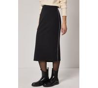Maxirock STREET ONE, Damen, Gr. 42, schwarz, Stoff, 68% Polyester, 28% Viskose, 4% Elasthan, unifarben, comfort fit wadenlang, Röcke Maxirock, mit Elastikbund (45902260-42) schwarz
