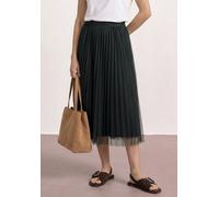 Maxirock STREET ONE, Damen, Gr. 44, deep bound grün, Stoff, Obermaterial: 100% Polyester; Futter: 100% Viskose, unifarben, regular fit wadenlang, Röcke Maxirock, mit Elastikbund (54470569-44) deep bou