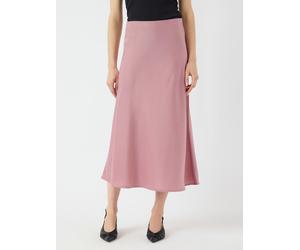 Midirock Y.A.S "YASPELLA HW MIDI SKIRT S. NOOS", Damen, Gr. M (38), lila (lilas), Web, Obermaterial: 97% Polyester, 3% Elasthan, unifarben, regular fit wadenlang, Röcke (81852400-M) lilas