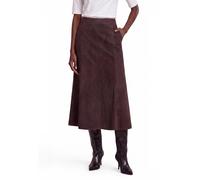 Midirock ZERO "Damen knöchellang", Damen, Gr. 40, braun (chocolate plum), Obermaterial: 95% Polyester, 5% Elasthan, ausgestellt lang, Röcke, Material (93805434-40) chocolate plum